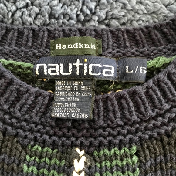 Vintage Crewneck Nautica Knit Sweater (Size: L) - Picture 5 of 5